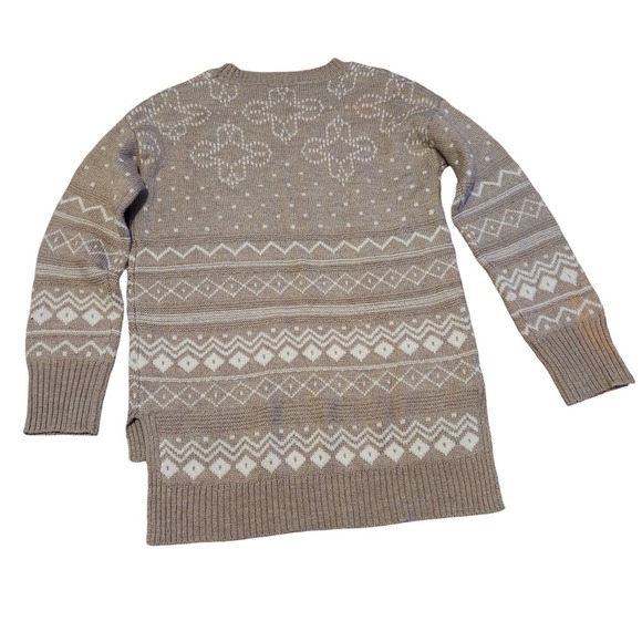 Thakoon Fair Isle tan sweater size small - Picture 5 of 6